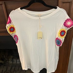 New with tag. Jodifl size medium crochet top.